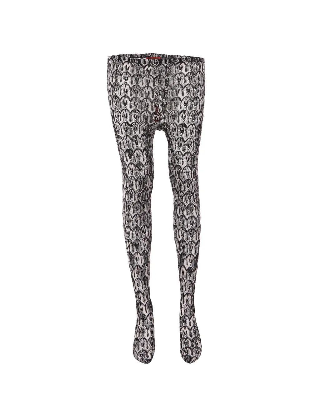 Missoni Pre-Owned patterned lurex-knit stockings - Nero