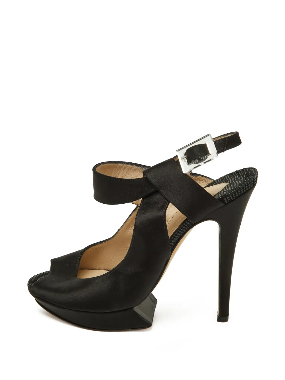 Nicholas Kirkwood platform peep-toe sandals - Black
