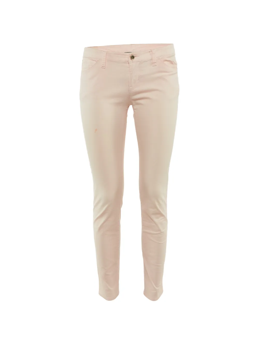 Emporio Armani Pre-Owned logo-plaque skinny jeans - Rosa