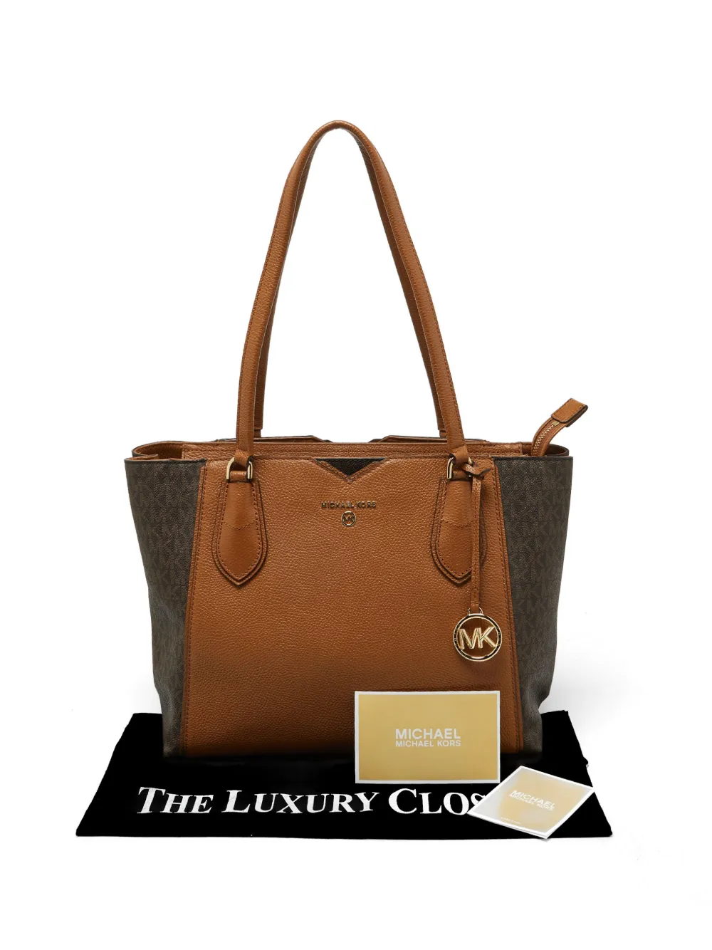 Michael Kors Vintage Mae leather tote bag - Marrone