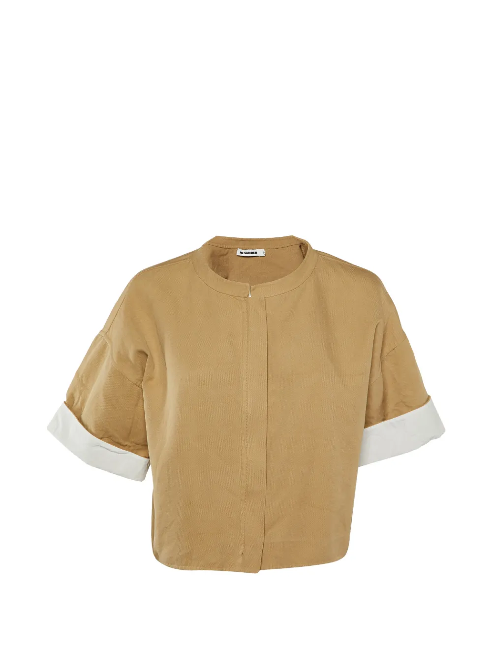 Jil Sander Pre-Owned zipped cropped jacket - Toni neutri