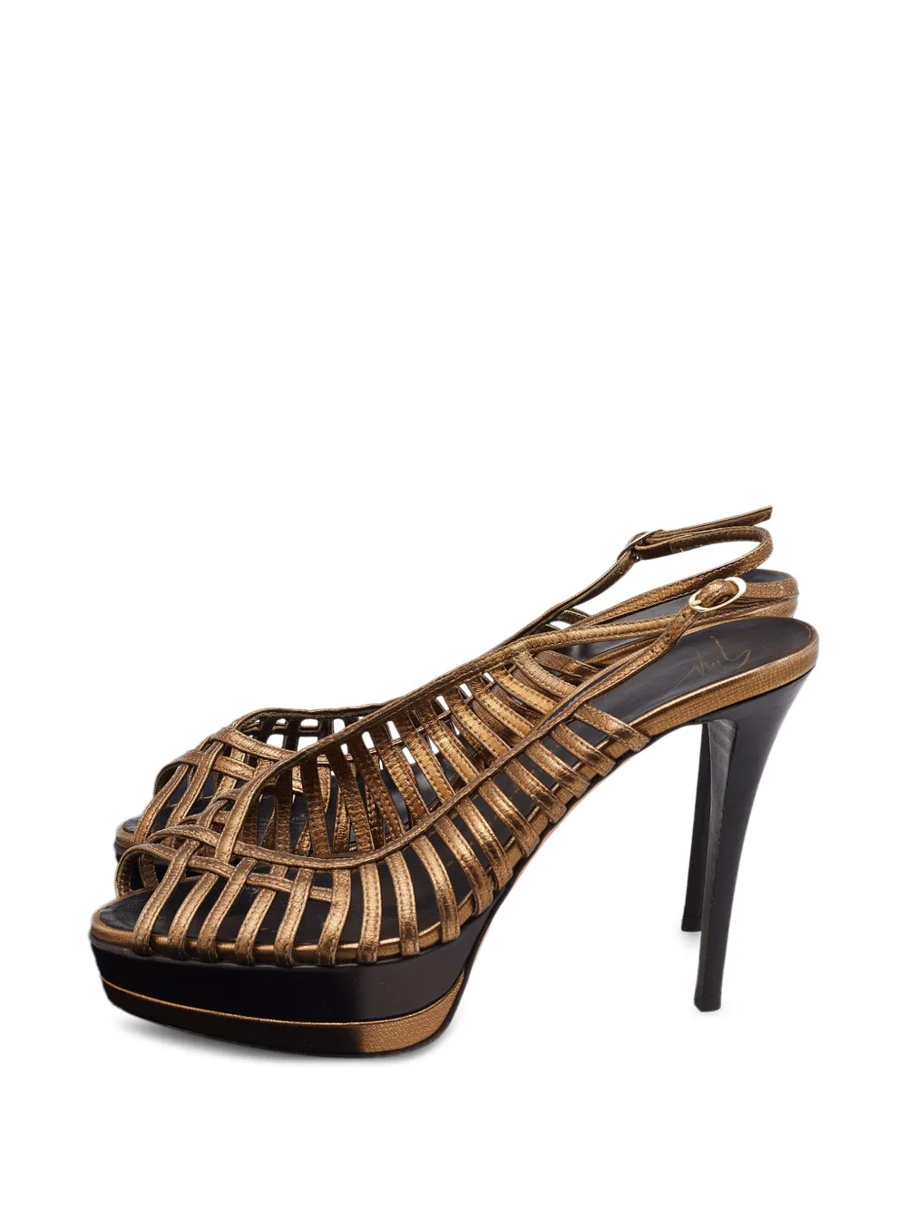 Giuseppe Zanotti Vintage strappy platform sandals - Oro