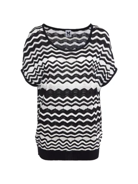 Missoni Pre-Owned monochrome zigzag-knit top