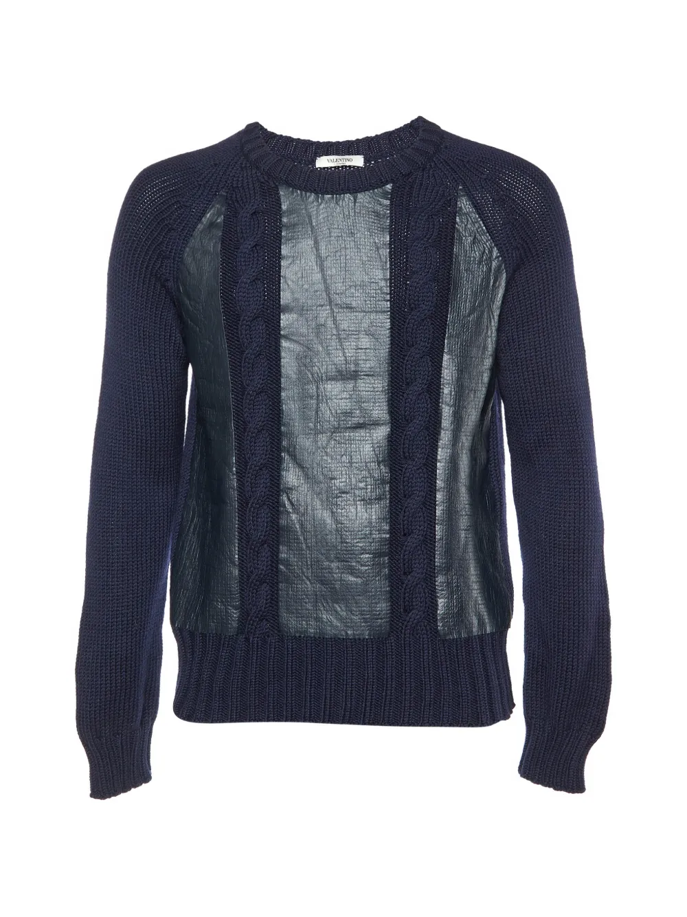 Valentino Garavani Pre-Owned cable-knit sweater - Blu