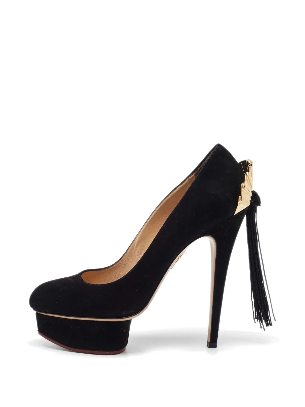 Charlotte Olympia Dolly tassel platform pumps - Nero