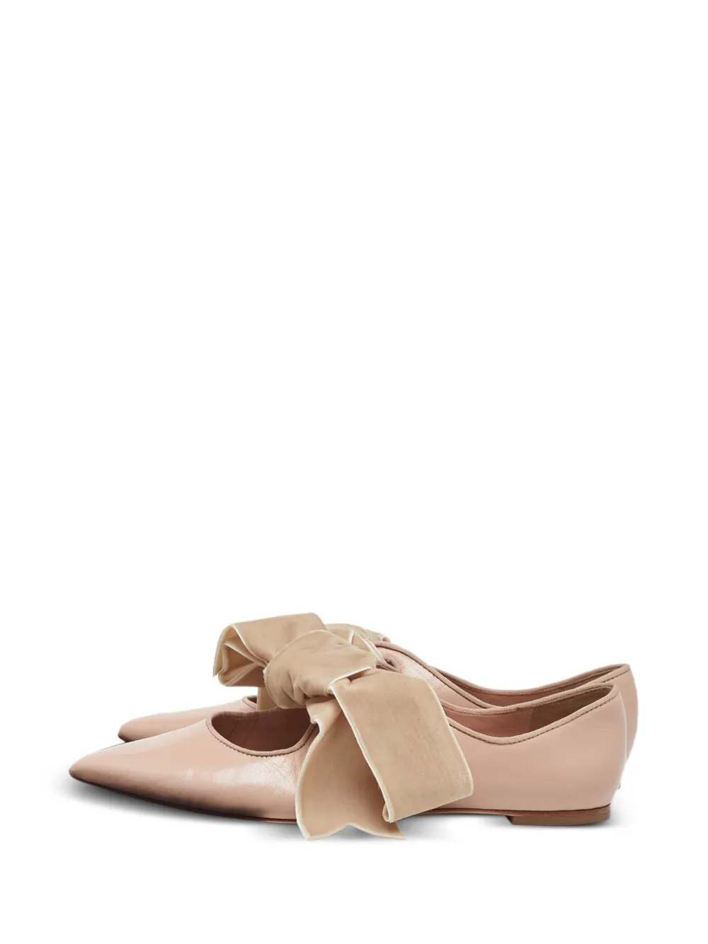 Tory Burch Clara velvet-bow pumps - Rosa