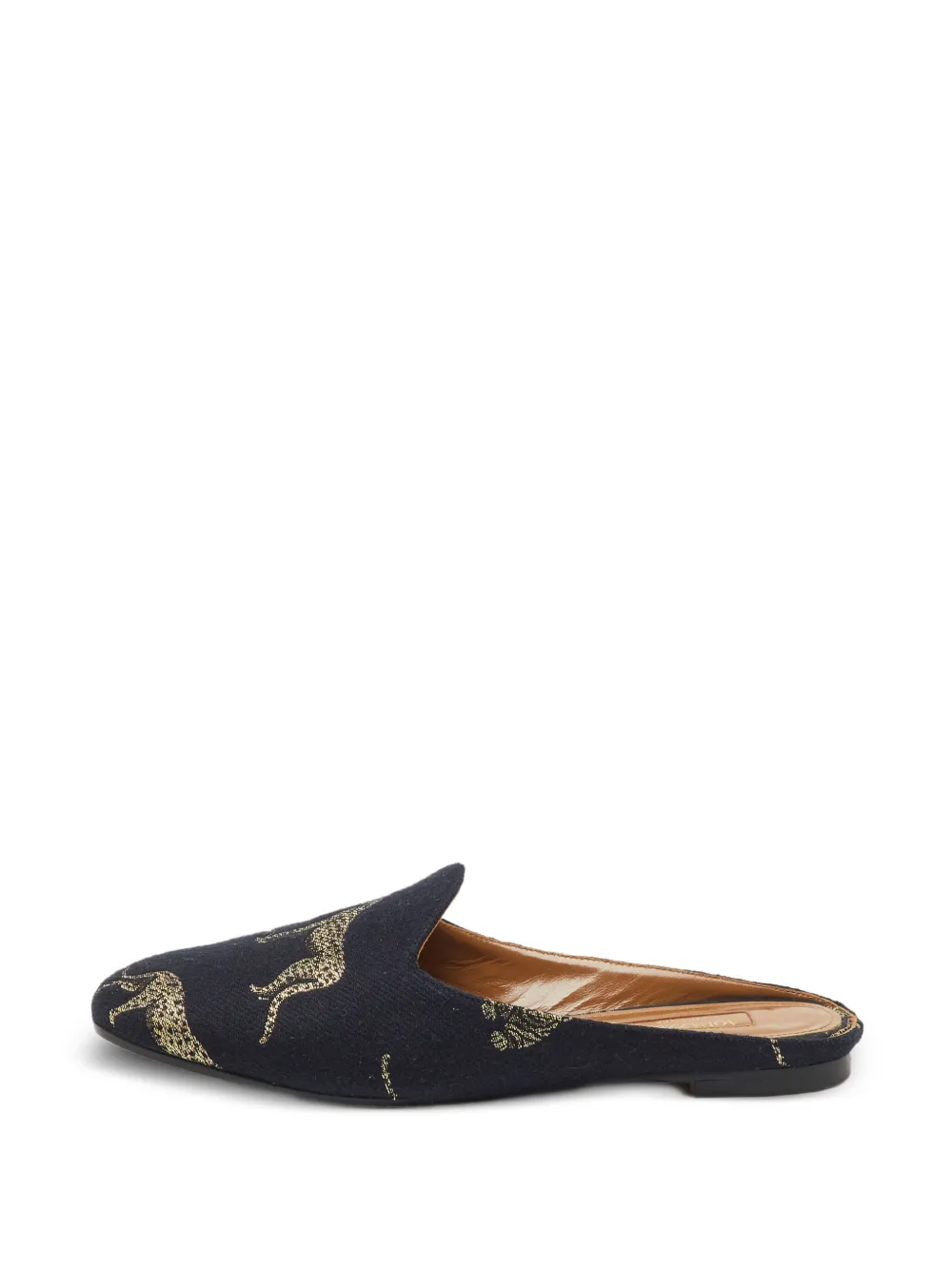 Aquazzura patterned mules - Blau