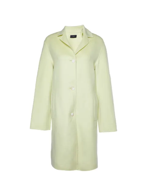 JOSEPH Joseph Lime Yellow Wool & Silk Caia Short Coat XS