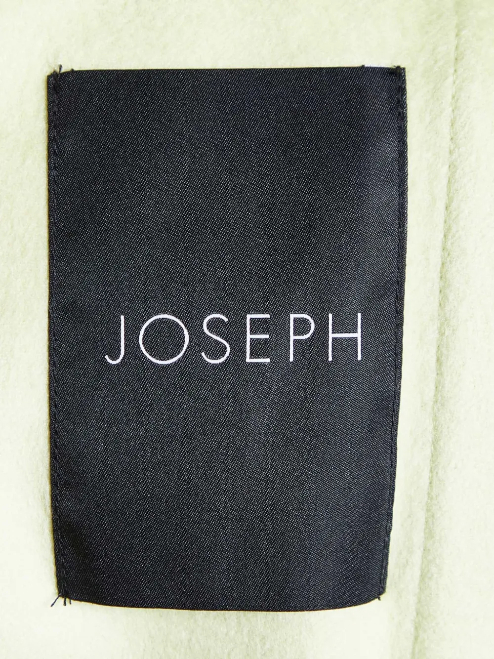 JOSEPH Lime Yellow Wool & Silk Caia Short Coat XS Groen