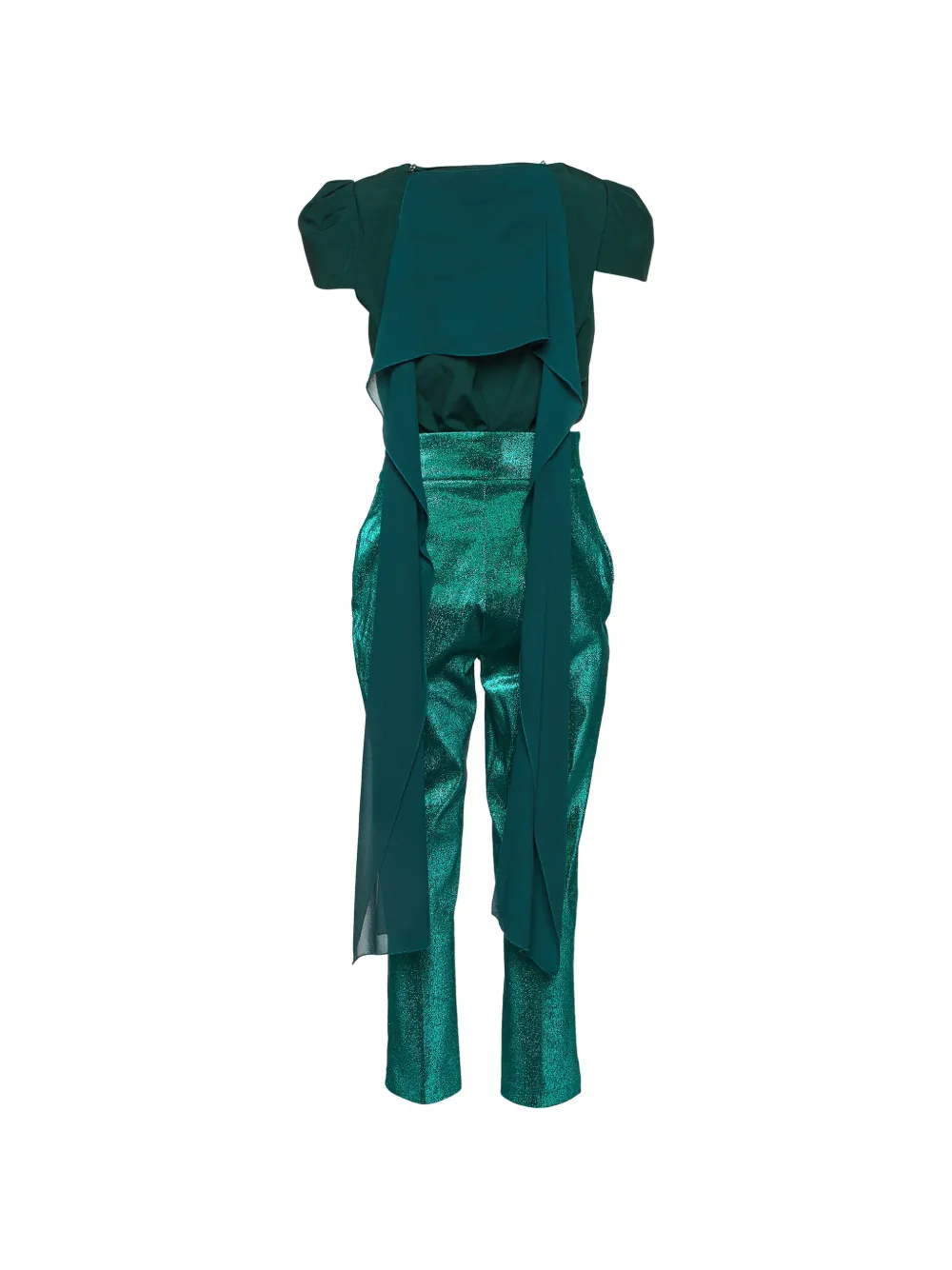 Elisabetta Franchi Set top e pantaloni - Verde
