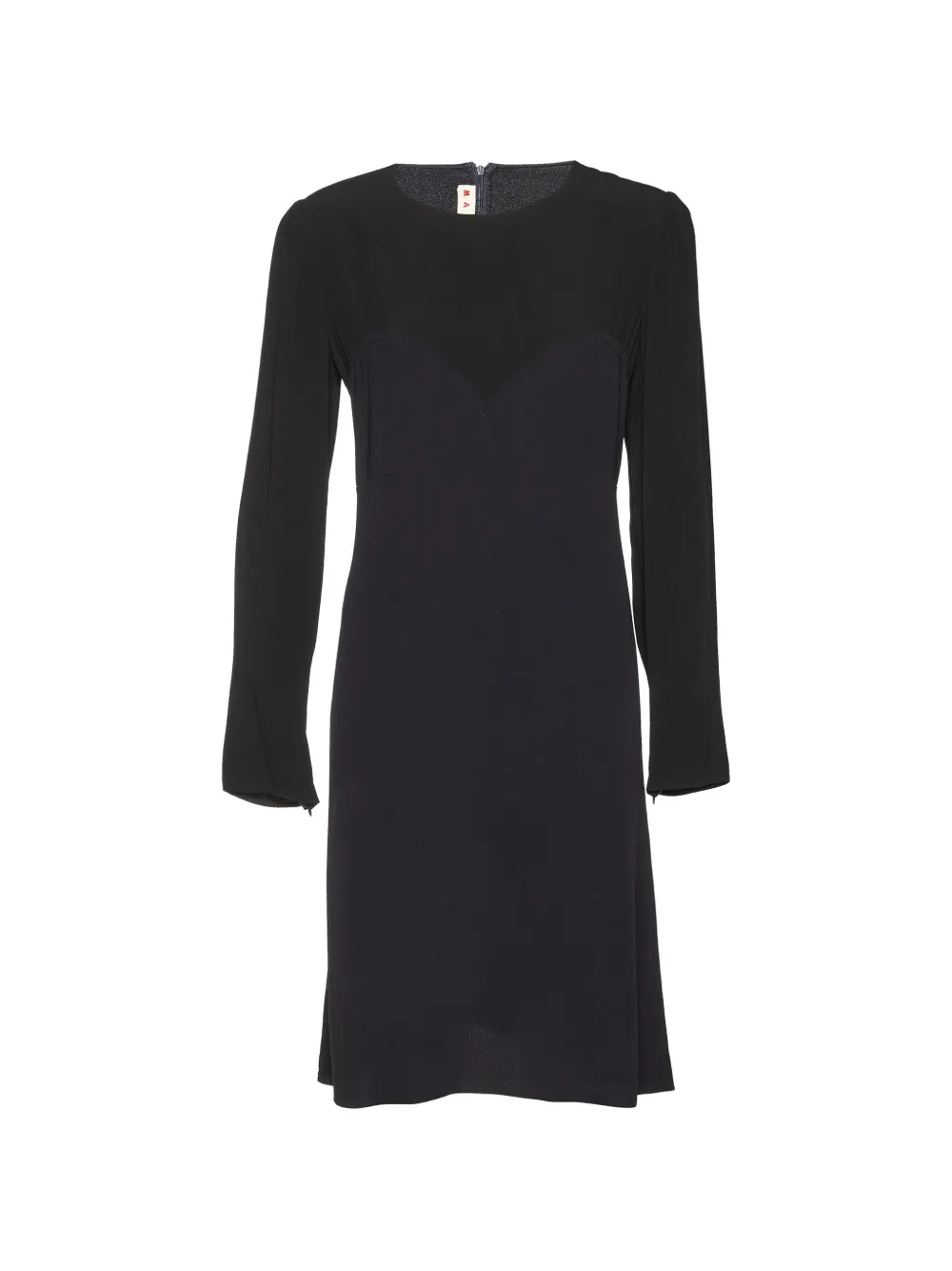 Marni Pre-Owned long-sleeve midi dress - Nero