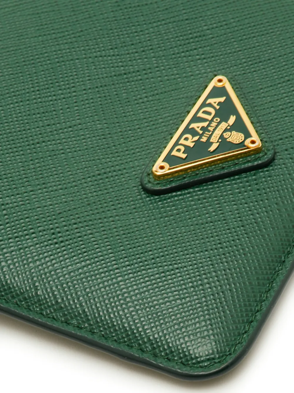 PRADA サフィアーノレザー ケース グリーン Prada Pre-Owned サフィアーノレザー スマホケース | グリーン