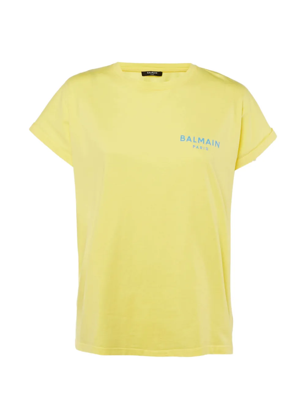 Balmain Pre-Owned logo-print T-shirt - Gelb