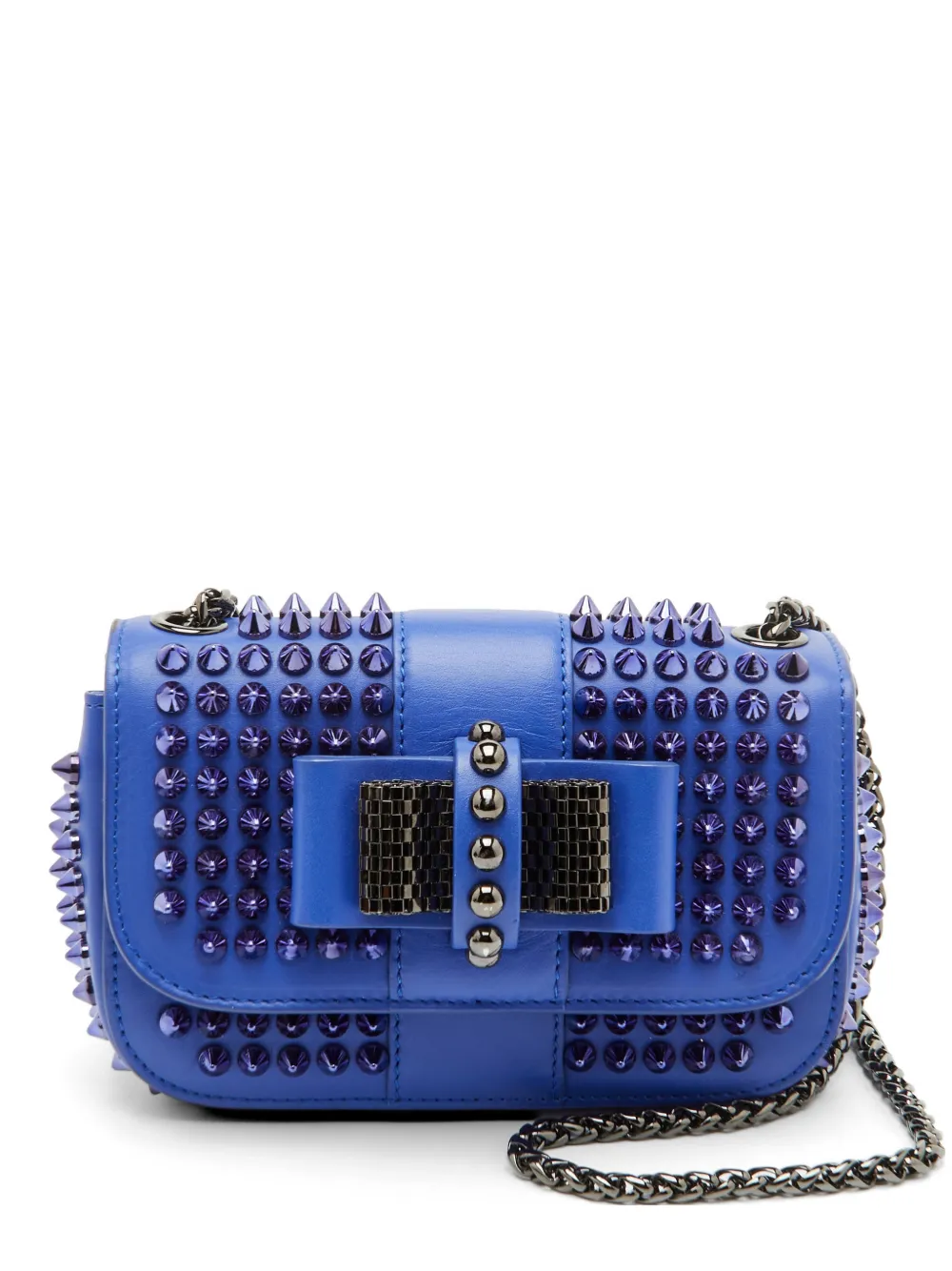 Christian Louboutin Pre-Owned mini Sweet Charity spiked cross body bag - Blu