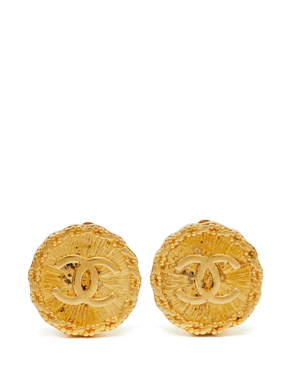 CHANEL Pre-Owned clip-on earrings - Oro