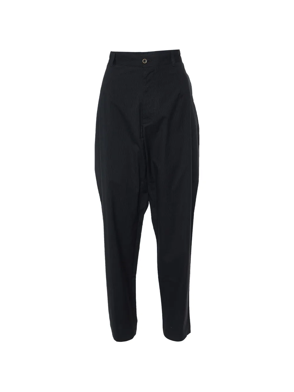 Pre-owned Dolce & Gabbana Pinstriped Tapered Trousers In Black