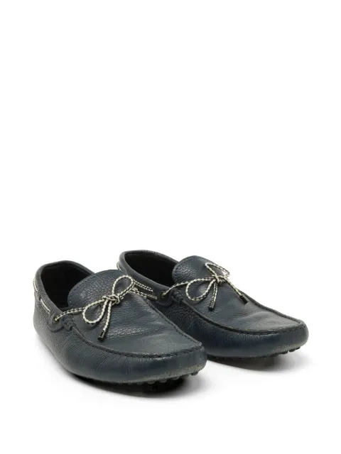 Tod's Vintage bow-detail driver loafers