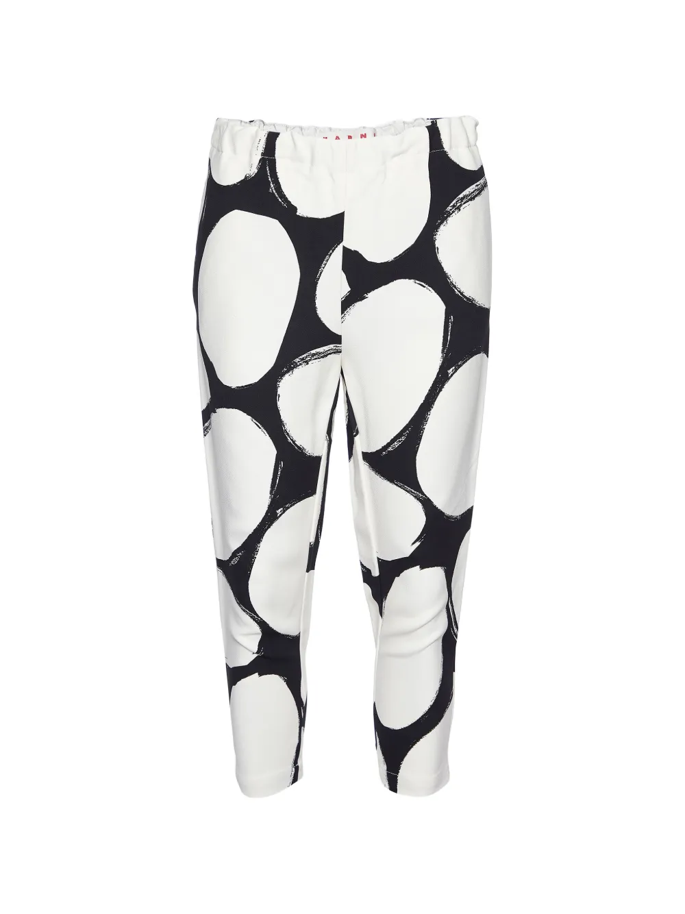 Marni Pre-Owned pebbles-print trousers - Bianco