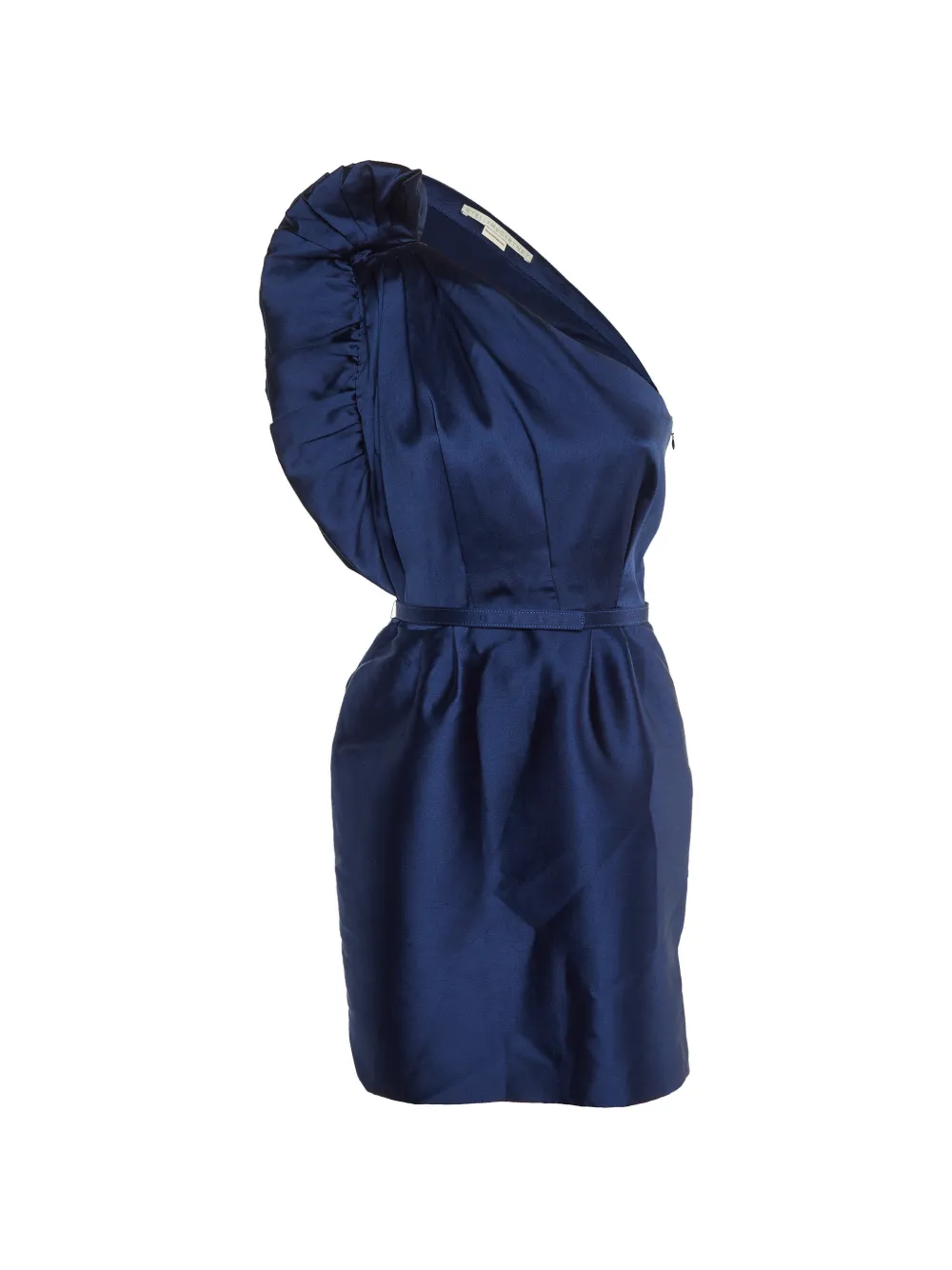 Stella McCartney Pre-Owned one-shoulder ruffled mini dress - Blue