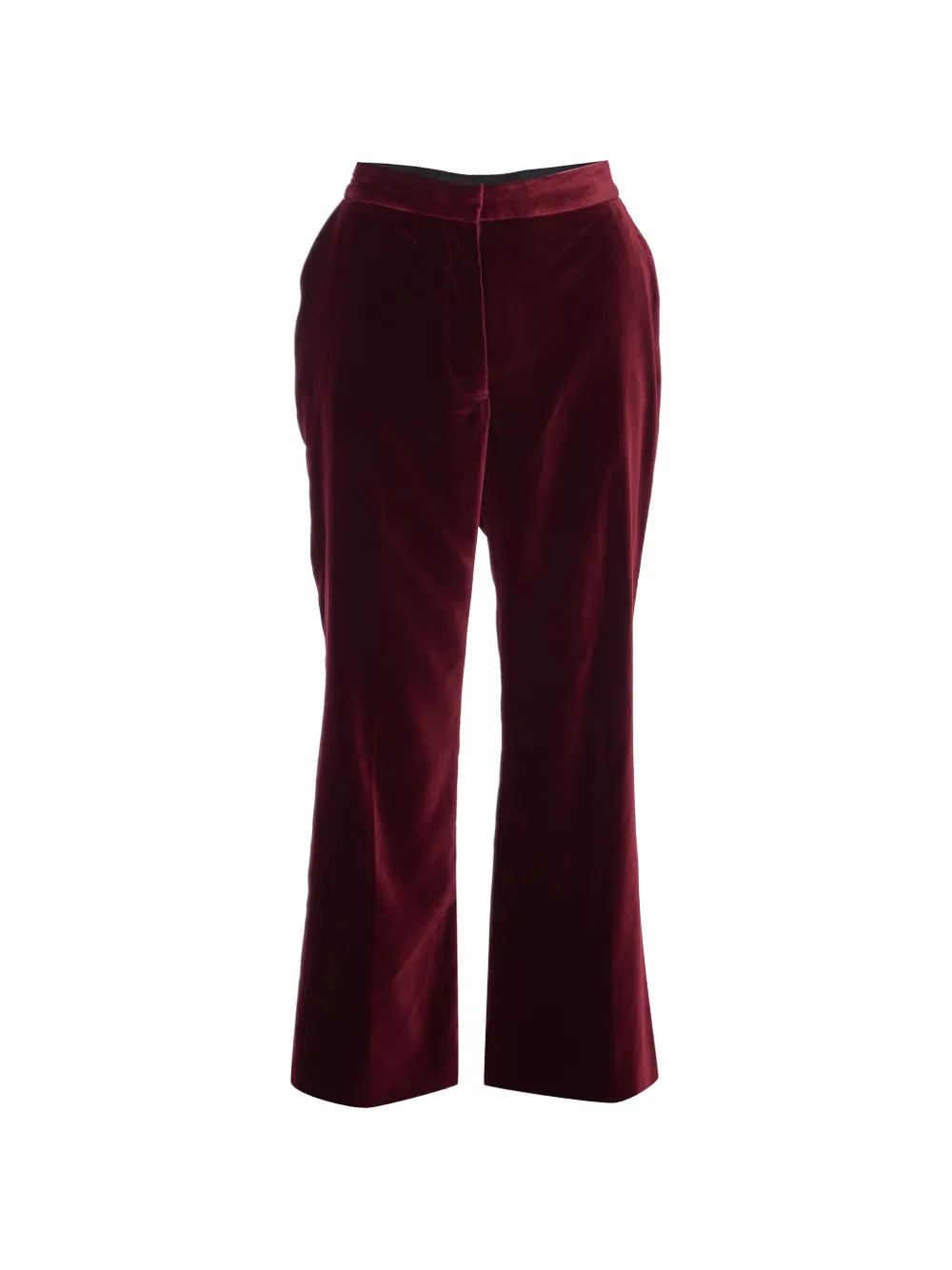 Stella McCartney Pre-Owned velvet straight-leg trousers - Rosso