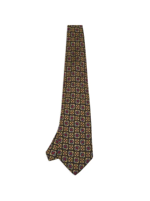 Fendi Pre-Owned geometric floral-print tie