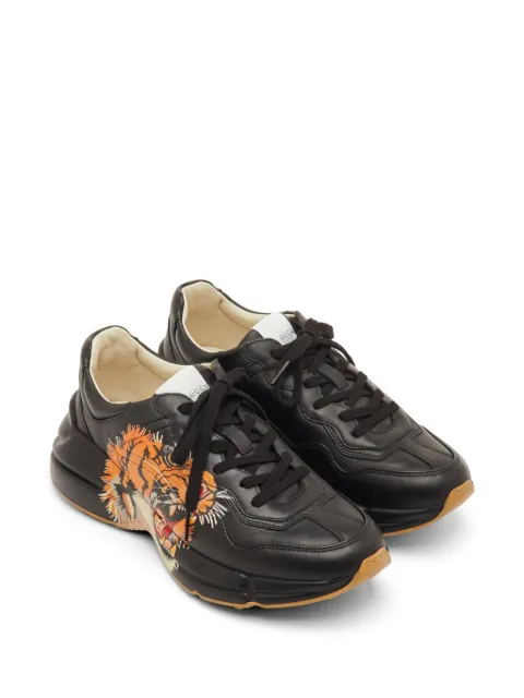 Gucci Pre-Owned Rhyton tiger-print sneakers
