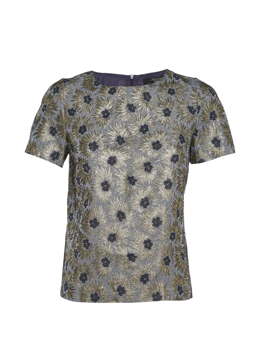 Weekend Max Mara floral-brocade blouse - Blu