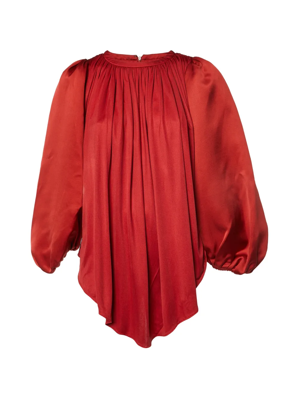 Giambattista Valli Vintage puff-sleeve midi dress - Rosso