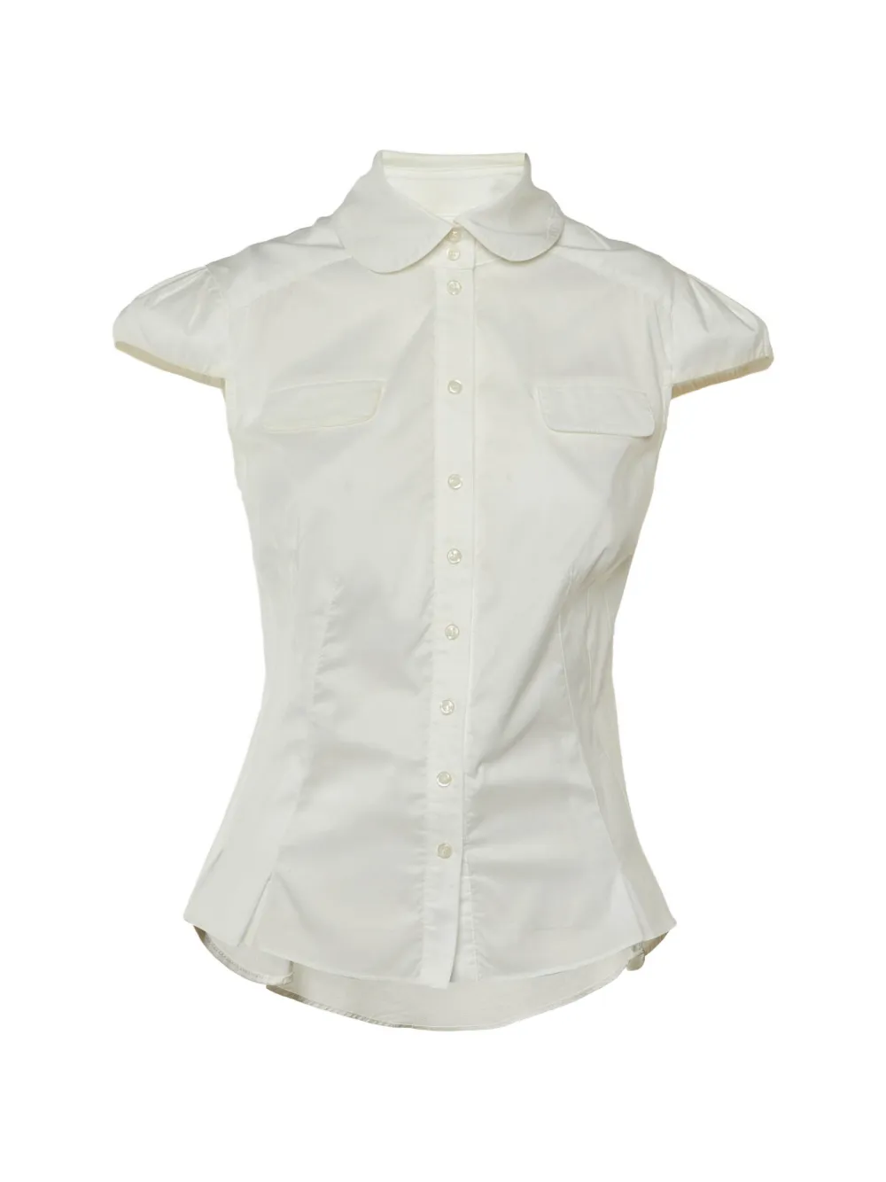 DVF Diane von Furstenberg Como cap-sleeve shirt - Weiß