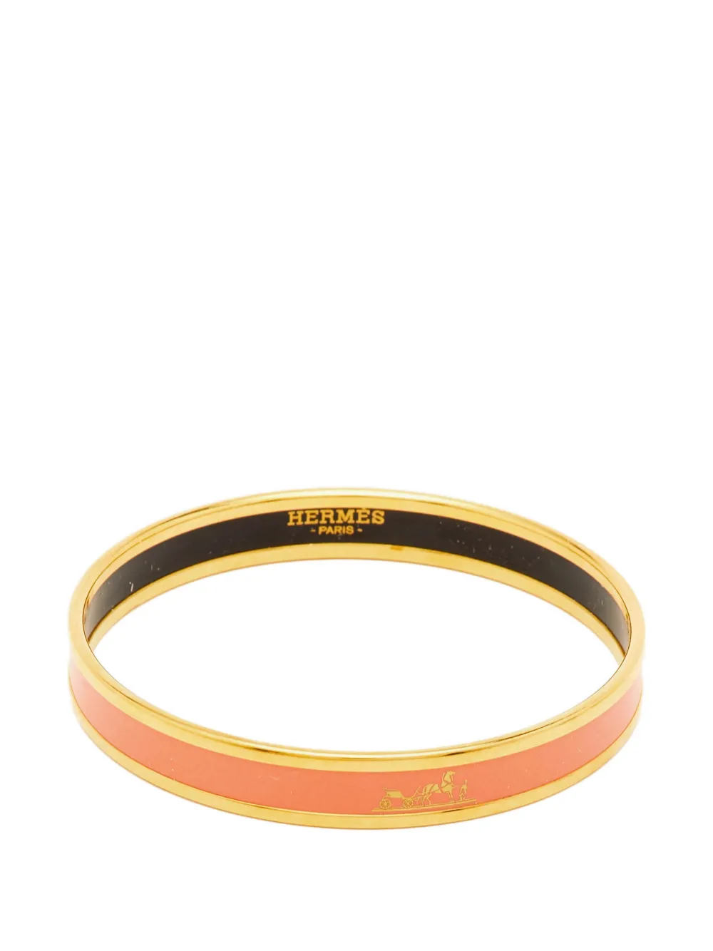 Hermès Pre-Owned Caleche enamel bangle - Rosa