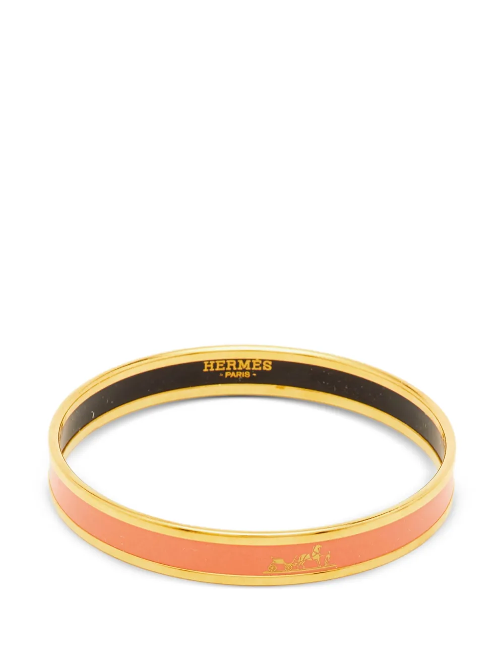 Hermès Pre-Owned Caleche enamel bangle - Rosa