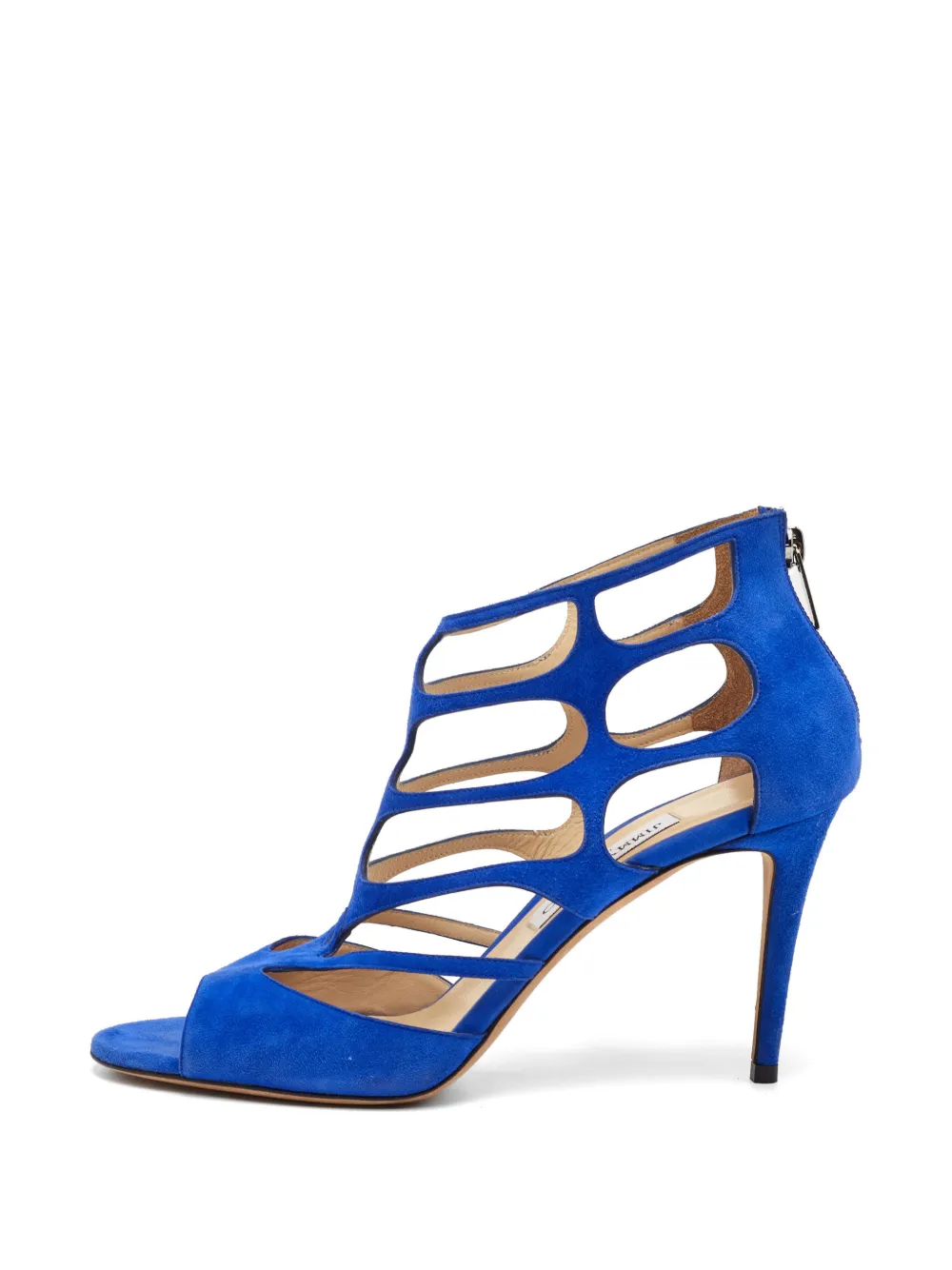 Jimmy Choo Pre-Owned Ren caged sandals - Blau