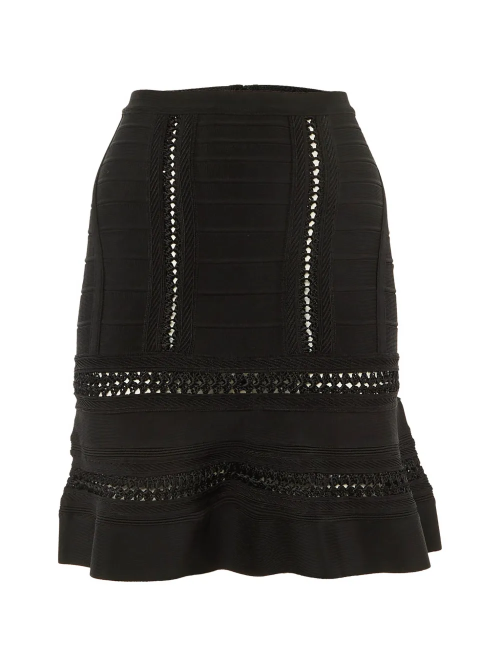 Hervé Léger Pre-Owned Bandage knit mini skirt - Schwarz