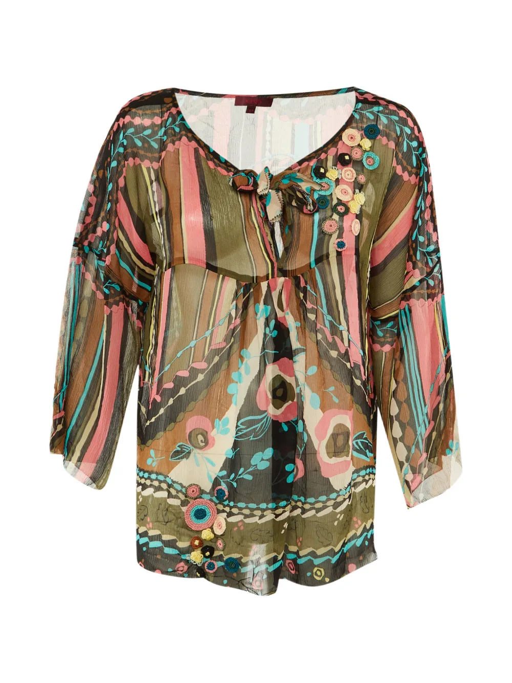 Kenzo Pre-Owned printed blouse - Toni neutri
