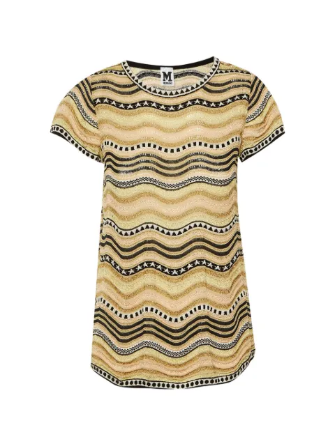 Missoni Pre-Owned wavy-knit metallic top