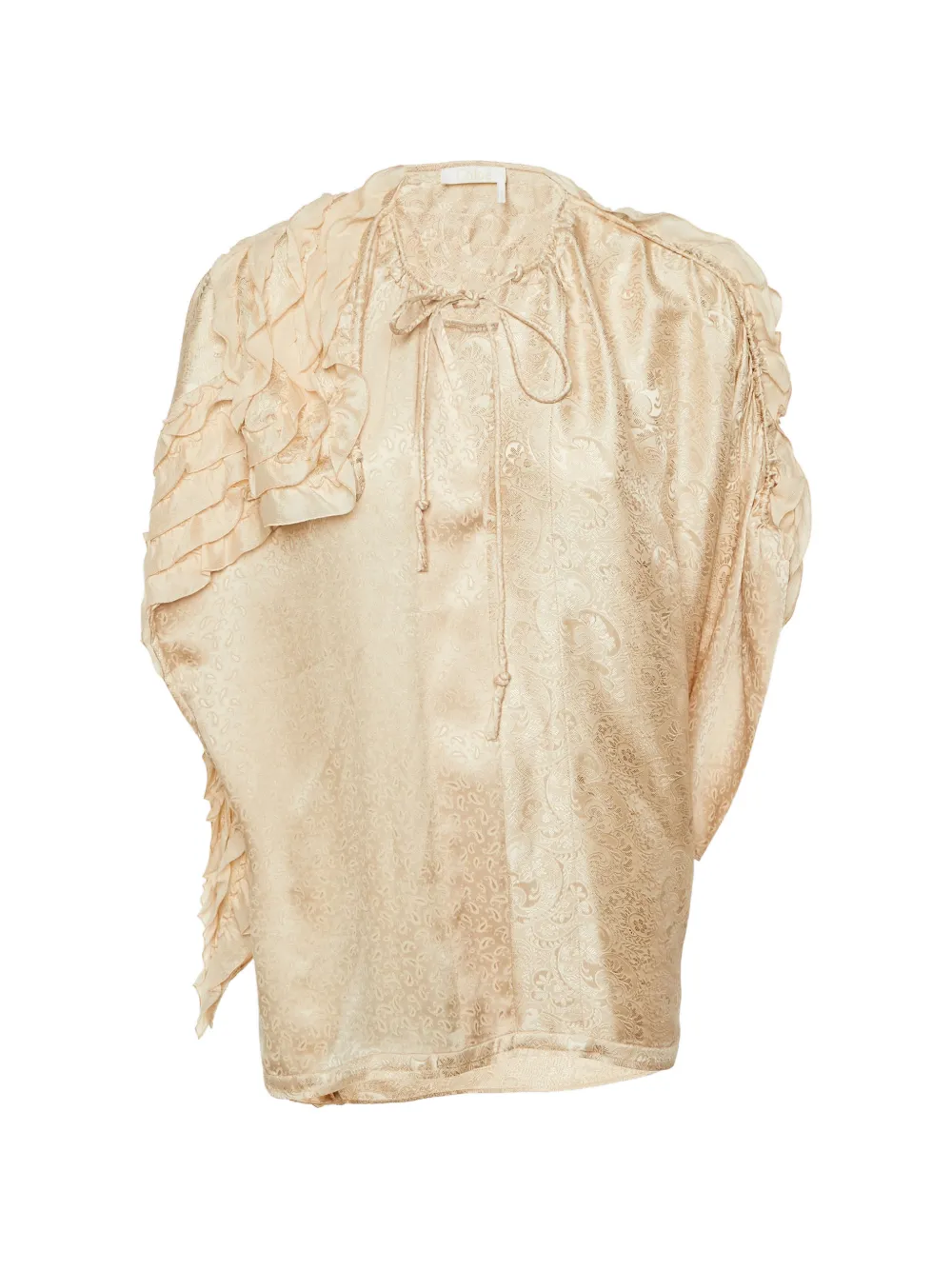 Chloé Pre-Owned asymmetric paisley blouse - Toni neutri