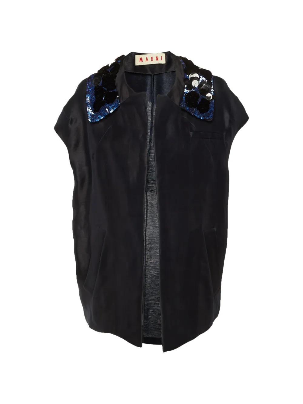 Marni Pre-Owned giacca aperta con decorazione - Nero