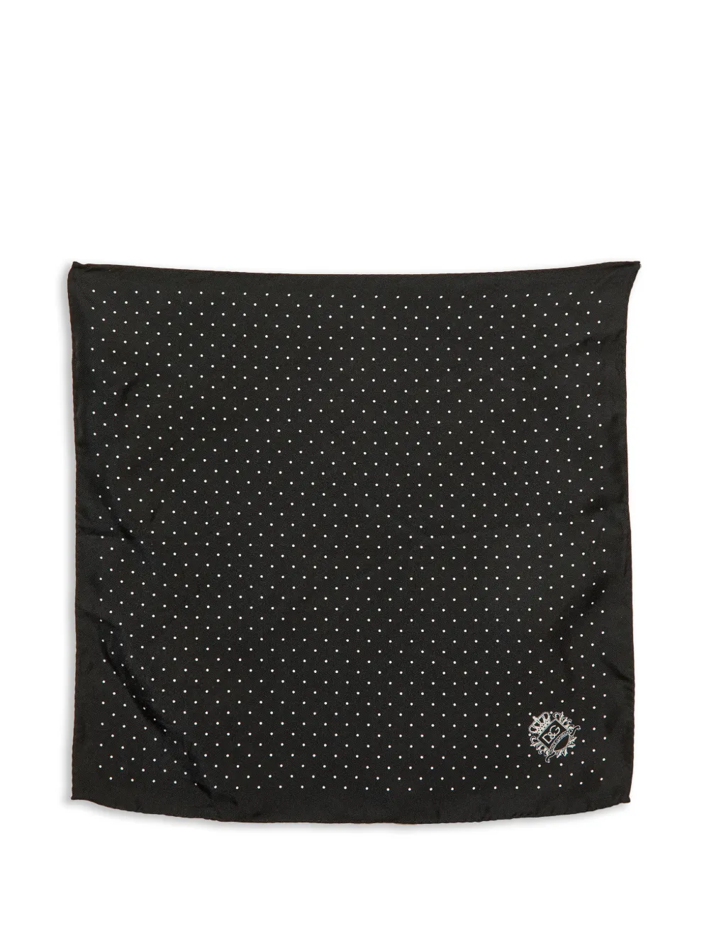 Dolce & Gabbana Pre-Owned polka-dot silk pocket square - Nero