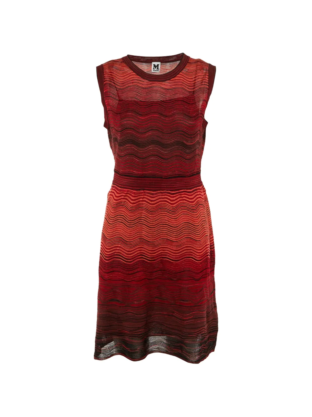 Missoni Pre-Owned patterned knit mini dress - Rosso