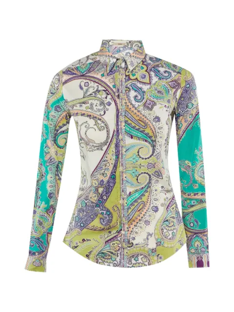 Etro Pre-Owned paisley-print long-sleeve shirt