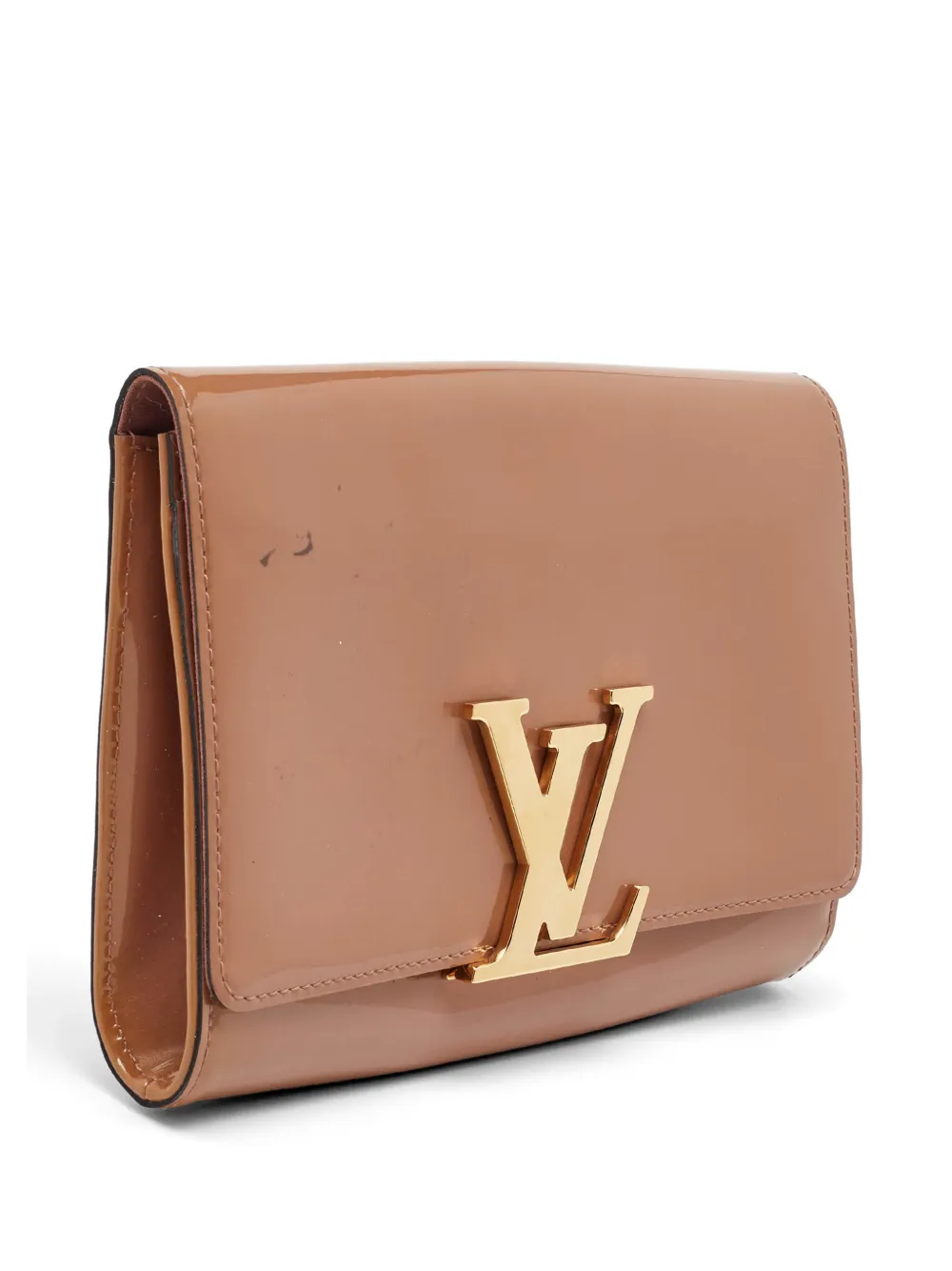 Louis Vuitton Pre-Owned Medium lakleren clutch Beige