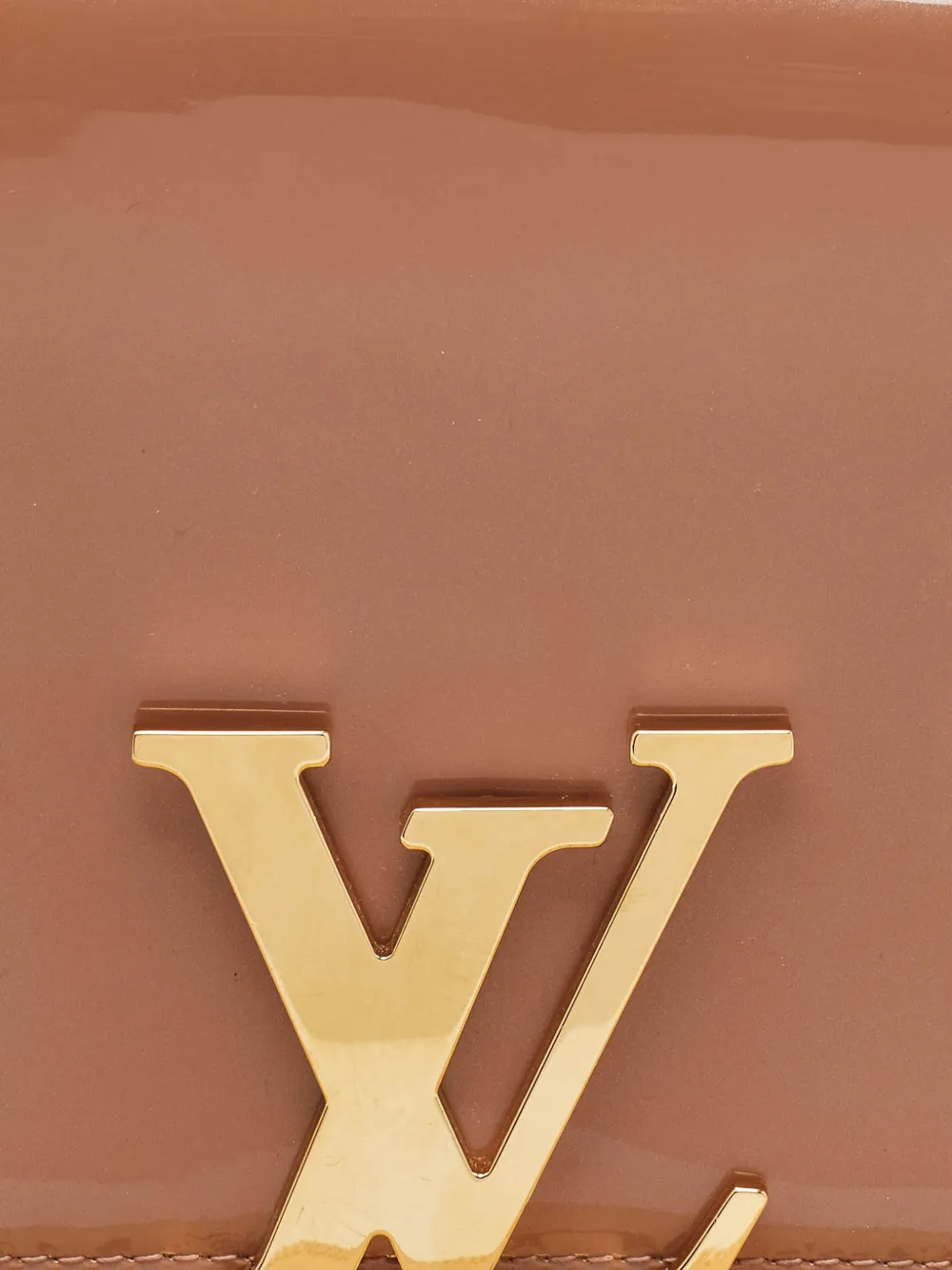 Louis Vuitton Pre-Owned Medium lakleren clutch Beige
