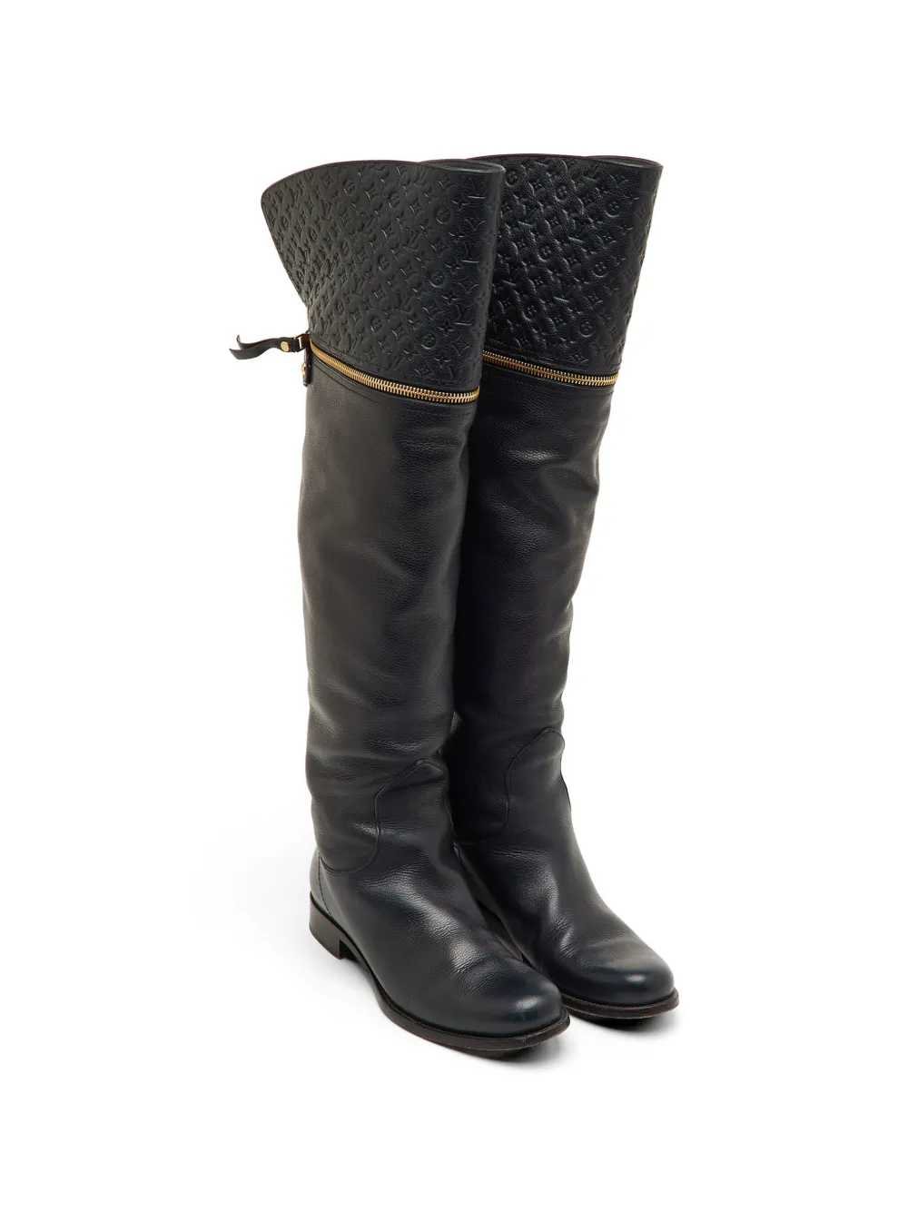 Louis Vuitton Pre-Owned Monogram leather boots - Blu
