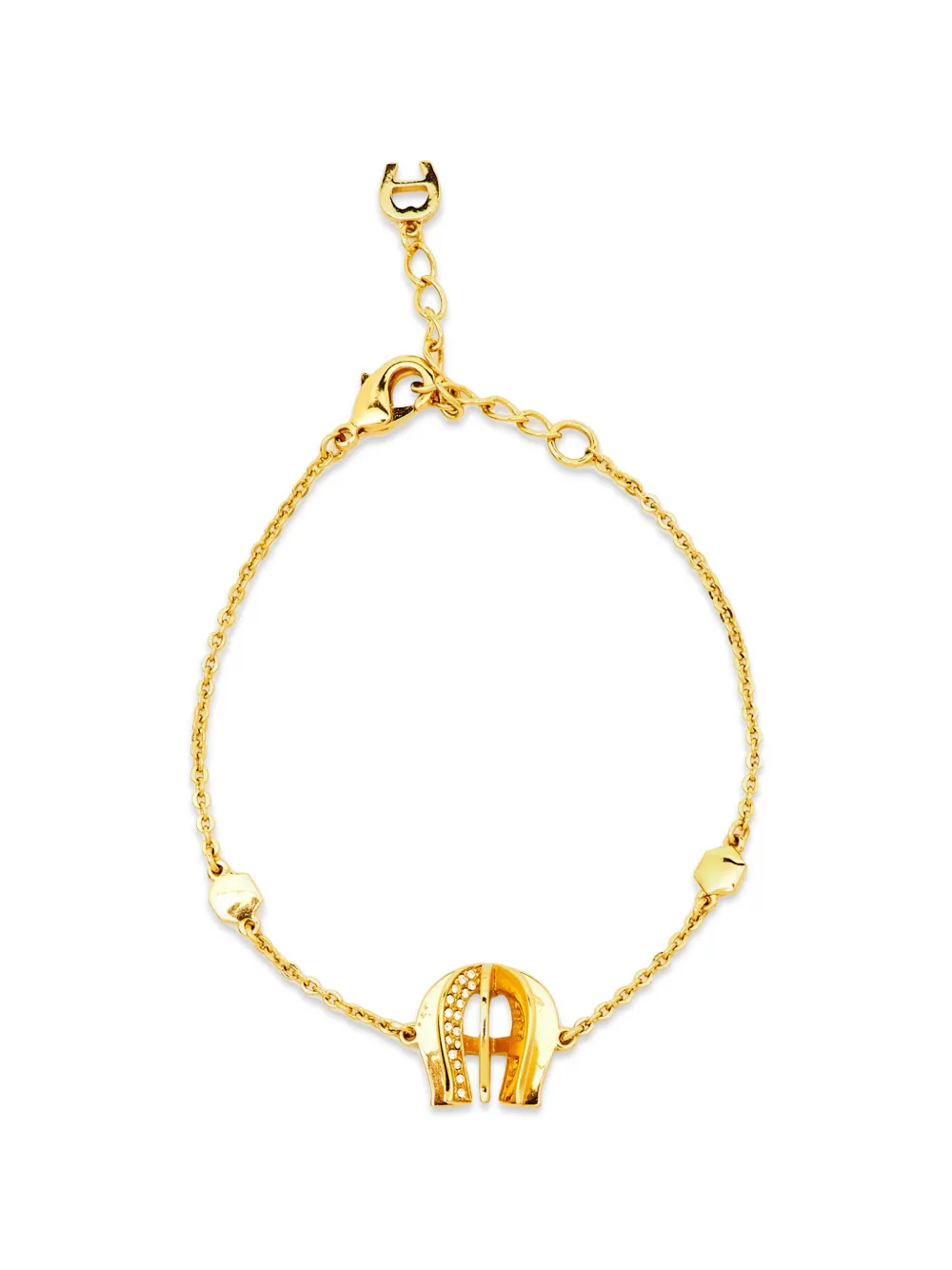 Aigner Vintage Bracciale a catena con logo - Oro