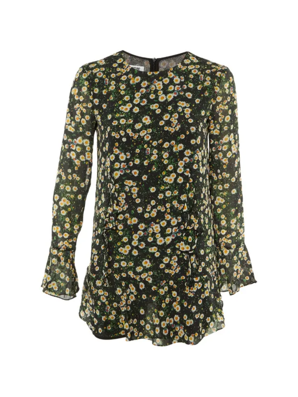 美品/Moschino チープ&シック フローラルプリント / ドレス/M-L Moschino Cheap & Chic フローラル ドレス | ブラック | FARFETCH JP