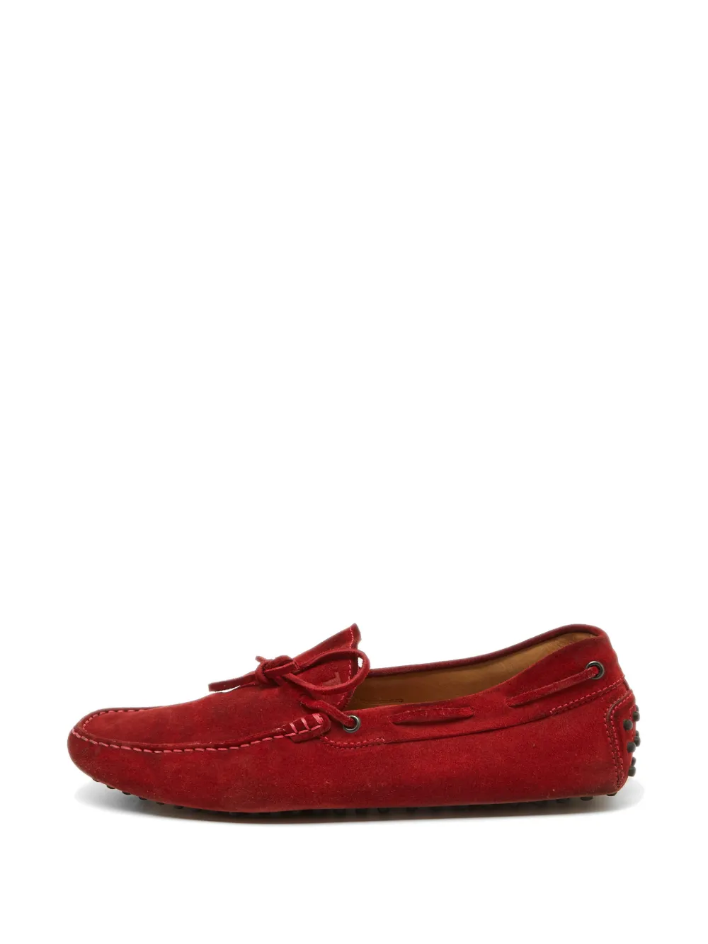 Tod's Vintage bow-detail slip-on loafers - Rosso