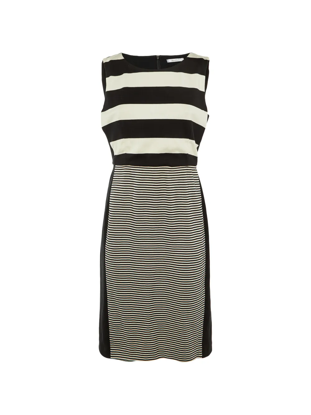 Max Mara striped knit dress - Nero
