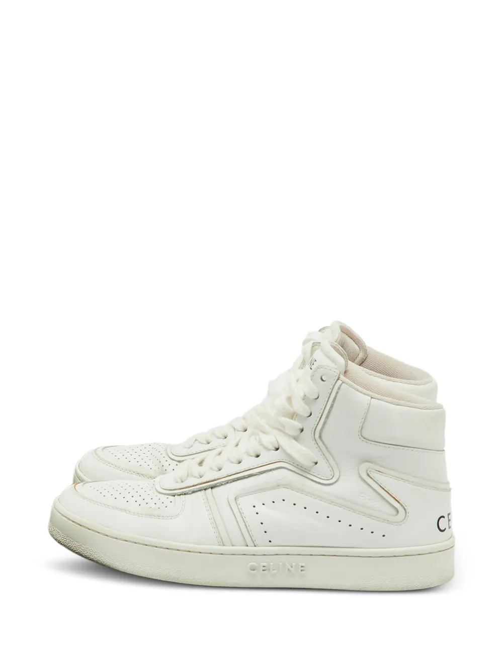 Celine Pre-Owned CT-01 Z high-top sneakers - Nude