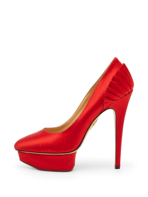 Charlotte Olympia Paloma fan-pleat pumps