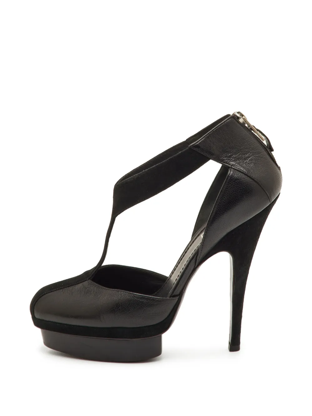 Saint Laurent Pre-Owned Pumps Easy con plateau e cinturino - Nero